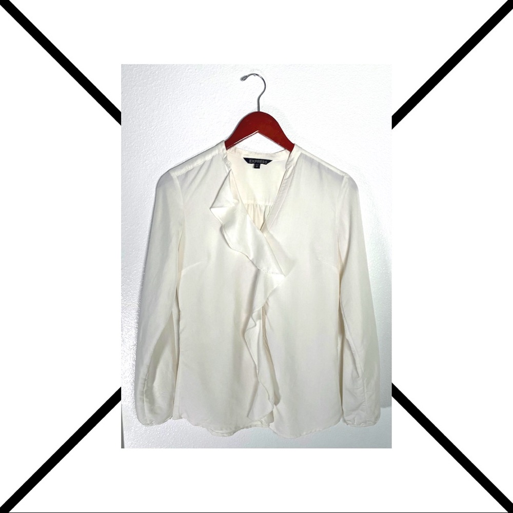 Express -  Button down blouse -  long slv - sz XS